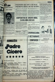Página do jornal Correio do Ceará de novembro de 1978