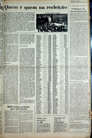 Página do jornal Correio do Ceará de novembro de 1978