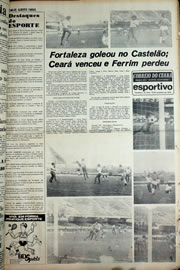 Página do jornal Correio do Ceará de novembro de 1978