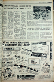 Página do jornal Correio do Ceará de novembro de 1978