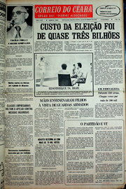 Página do jornal Correio do Ceará de novembro de 1978
