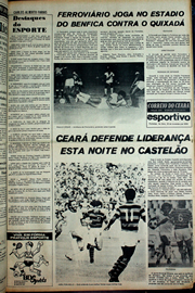 Página do jornal Correio do Ceará de novembro de 1978
