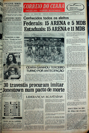 Página do jornal Correio do Ceará de novembro de 1978