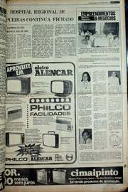 Página do jornal Correio do Ceará de novembro de 1978