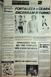 Página do jornal Correio do Ceará de dezembro de 1978