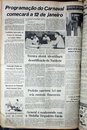 Página do jornal Correio do Ceará de dezembro de 1978