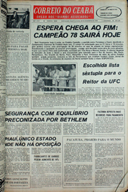 Página do jornal Correio do Ceará de dezembro de 1978