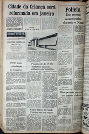 Página do jornal Correio do Ceará de dezembro de 1978