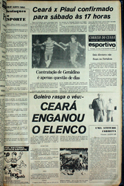 Página do jornal Correio do Ceará de dezembro de 1978