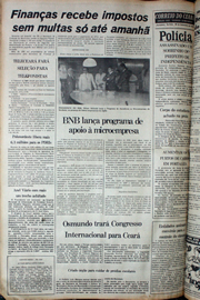 Página do jornal Correio do Ceará de dezembro de 1978