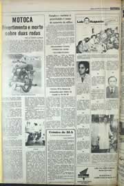 Página do jornal Correio do Ceará de janeiro de 1979