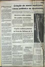 Página do jornal Correio do Ceará de janeiro de 1979