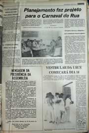Página do jornal Correio do Ceará de janeiro de 1979