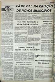 Página do jornal Correio do Ceará de janeiro de 1979