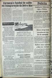 Página do jornal Correio do Ceará de janeiro de 1979