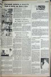 Página do jornal Correio do Ceará de janeiro de 1979