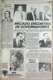 Página do jornal Correio do Ceará de janeiro de 1979