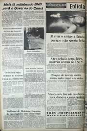 Página do jornal Correio do Ceará de janeiro de 1979