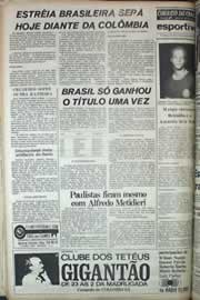 Página do jornal Correio do Ceará de janeiro de 1979