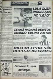 Página do jornal Correio do Ceará de janeiro de 1979