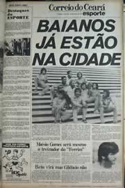 Página do jornal Correio do Ceará de janeiro de 1979