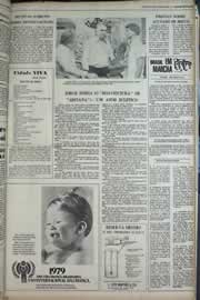 Página do jornal Correio do Ceará de janeiro de 1979
