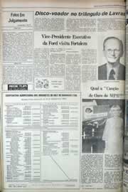 Página do jornal Correio do Ceará de janeiro de 1979