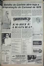 Página do jornal Correio do Ceará de janeiro de 1979