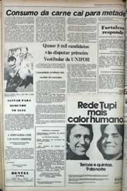 Página do jornal Correio do Ceará de janeiro de 1979