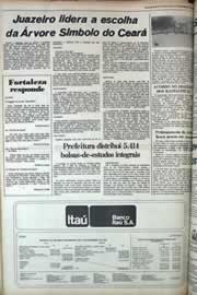 Página do jornal Correio do Ceará de janeiro de 1979