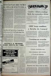 Página do jornal Correio do Ceará de fevereiro de 1979