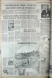 Página do jornal Correio do Ceará de fevereiro de 1979