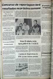 Página do jornal Correio do Ceará de fevereiro de 1979