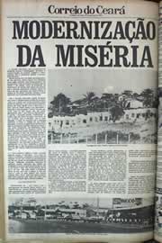 Página do jornal Correio do Ceará de fevereiro de 1979