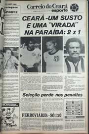 Página do jornal Correio do Ceará de fevereiro de 1979