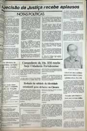 Página do jornal Correio do Ceará de fevereiro de 1979