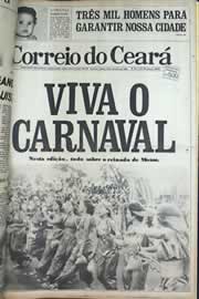 Página do jornal Correio do Ceará de fevereiro de 1979