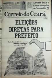 Página do jornal Correio do Ceará de março de 1979