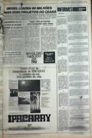 Página do jornal Correio do Ceará de março de 1979