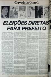 Página do jornal Correio do Ceará de março de 1979