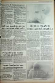 Página do jornal Correio do Ceará de março de 1979
