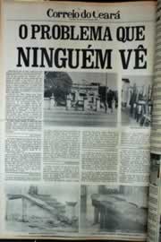 Página do jornal Correio do Ceará de março de 1979