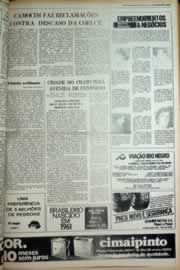 Página do jornal Correio do Ceará de março de 1979