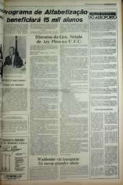 Página do jornal Correio do Ceará de março de 1979