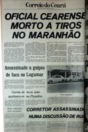 Página do jornal Correio do Ceará de março de 1979