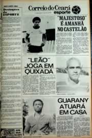 Página do jornal Correio do Ceará de março de 1979