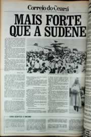 Página do jornal Correio do Ceará de março de 1979