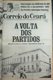 Página do jornal Correio do Ceará de março de 1979