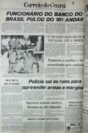 Página do jornal Correio do Ceará de março de 1979