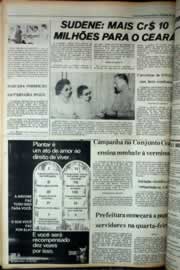 Página do jornal Correio do Ceará de março de 1979